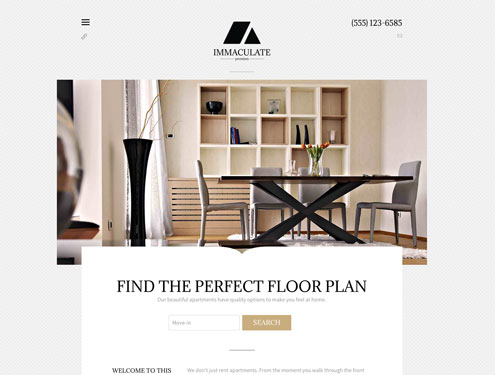 Immaculate Premium apartment website design