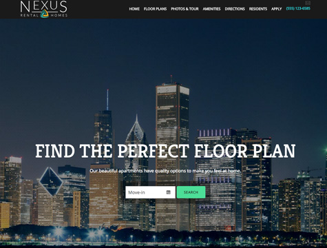 Nexus Premium apartment website design